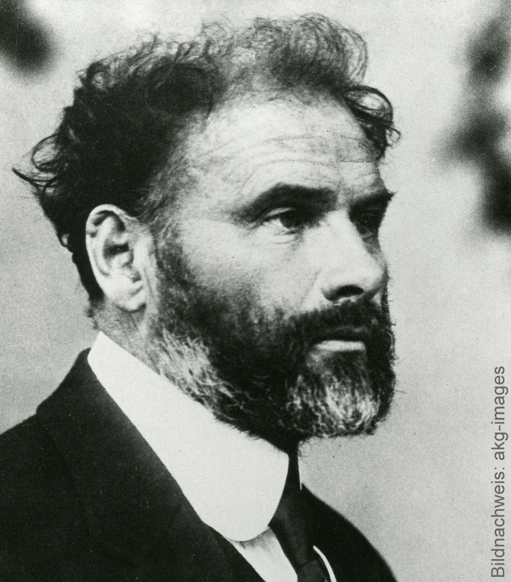 Porträt des Künstlers Gustav Klimt Porträt des Künstlers Gustav Klimt