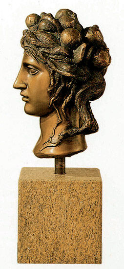 Büste "La Testa", Bronze von Carlo Maria Mariani