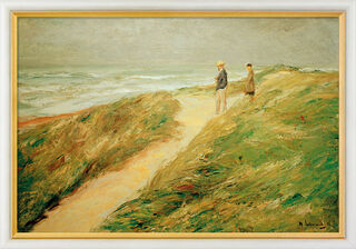 Bild "Düne und Meer" (1909), gerahmt