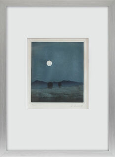Bild "Mondschein", gerahmt von Rudolf Distler
