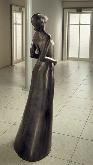 Skulptur "Die Welt", Version in Kunstbronze von Rainer Stiefvater