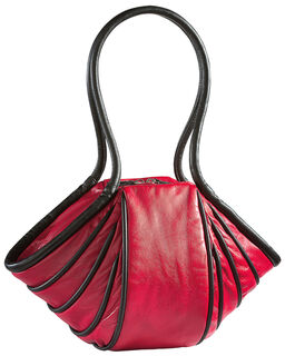 Handtasche "Lady-Stripe", Version rot/schwarz