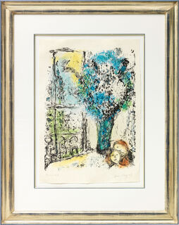 Bild "Le Bouquet bleu" (1974) von Marc Chagall