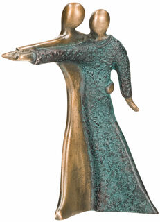 Skulptur "Tanzendes Paar", Bronze von Bernardo Esposto