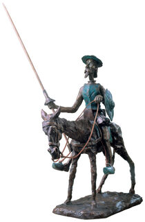 Skulptur "Don Quichotte, der Ritter von der traurigen Gestalt", Bronze