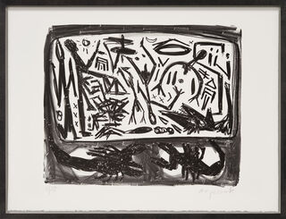 Bild "Wiedervereinigung" (1990) von A. R. Penck