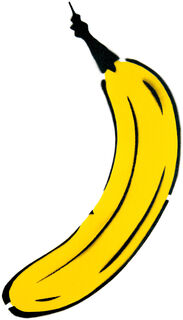 Wandobjekt "Cut Out Banane"