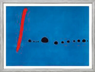 Bild "Bleu II", gerahmt von Joan Miró