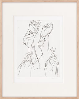 Bild "Fuß + Knie" (1996/97) von Georg Baselitz