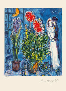 Bild "Les Mariés", ungerahmt von Marc Chagall