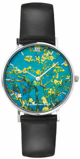 Künstler-Armbanduhr "Blühende Mandelbaumzweige"