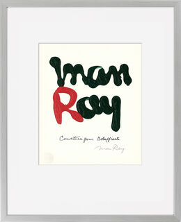 Bild "Der Buchstabe R", gerahmt von Man Ray