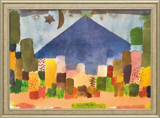 Bild "Der Niesen - Ägyptische Nacht" (1915), gerahmt von Paul Klee