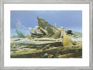Bild "Das Eismeer" (1824), gerahmt