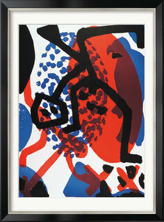 Bild "Wächter", Version schwarz gerahmt von A. R. Penck