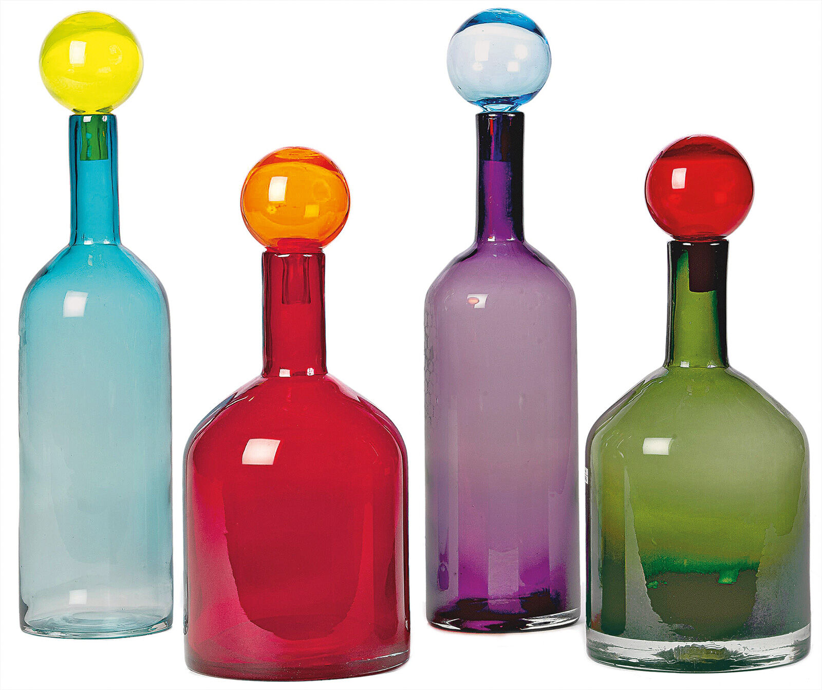 8-teiliges Flaschenset "Bubbles & Bottles", bunte Version von Pols Potten