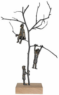 Skulptur "Tree of Joy", Bronze von Freddy de Waele