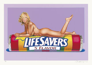 Bild "Five Flavour Fannie (Life Savers)" (2006) von Mel Ramos