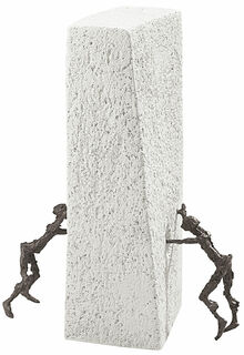 Skulptur "Durchbruch", Bronze und Steinguss