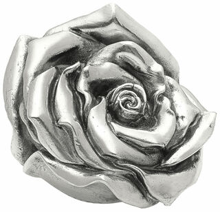 Skulptur "Rose" (2012), Version versilbert von Ottmar Hörl