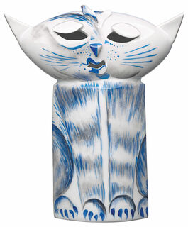 Skulptur "Katze", Porzellan