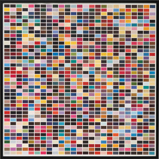 Bild "1025 Farben" (1974), gerahmt von Gerhard Richter