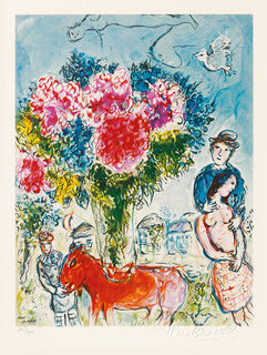 Bild "Personnages fantastiques" (1974), ungerahmt von Marc Chagall
