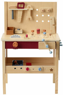 Holzspielzeug-Set "Werkbank Schreinerei" (für Kinder ab 3 Jahren)