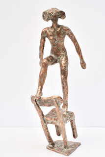 Skulptur "Pina - Freude" (2019), Bronze von Dagmar Vogt