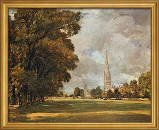 Bild "Kathedrale von Salisbury" (1820-21), gerahmt von John Constable