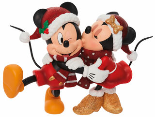 Skulptur "Minnie & Mickey", Kunstguss von Jim Shore
