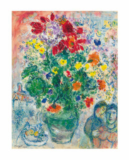 Bild "Bouquet de Renoncules" (1968), ungerahmt von Marc Chagall