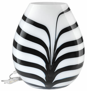 Tischlampe "Zebra", Glas