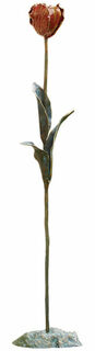 Gartenobjekt "Große Tulpe", Bronze