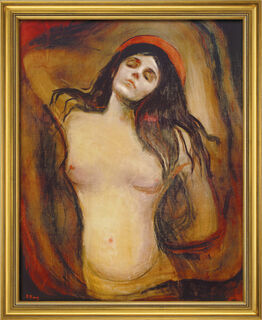 Bild "Madonna" (1894), gerahmt von Edvard Munch