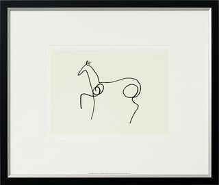 Bild "Das Pferd - Le Cheval", gerahmt von Pablo Picasso