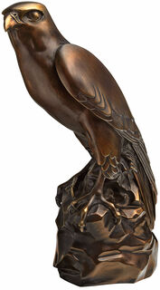 Skulptur "Falke", Version in Bronze