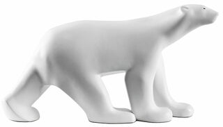 Skulptur "Kleiner Polarbär" (1923-1933), Kunstmarmor von Francois Pompon