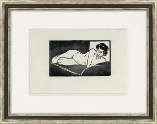 Bild "Ruhender Mädchenakt - Das Modell 5" (1905) von Ernst Ludwig Kirchner